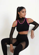 Legging Cós Médio Superhot Comfy Preto CAL5439 Proteção UV50+