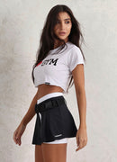 Shorts-Saia Superhot Fitt Preto e Branco SKT5536 UV50/80+ C/ Bolsos