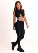 Legging Cós Alto Superhot Wet+ Preto CAL5563 UV50