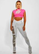 Legging Cós Alto Superhot Blackout Branco CAL5072