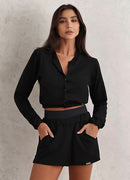 Jaqueta Superhot Soft Preto JQ5538 C/ Bolsos