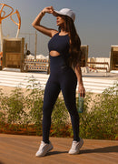 Macacão Superhot Fitt Azul Marinho MAC5531 Proteção UV50+/80+