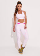 Top Esportivo Superhot Blackout Branco TOP5437 UV50+