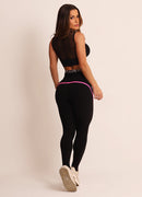 Legging Cós Alto Superhot Comfy Preto CAL5468 Proteção UV50+