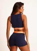 Top Esportivo Superhot Comfy Azul Marinho TOP5486 UV50+