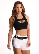 Shorts Cós Médio Superhot Blackout Branco SH5517 UV50+