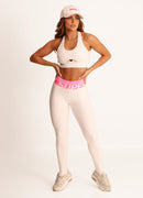 Top Esportivo Superhot Blackout Branco TOP5502 Resistente à Transparência