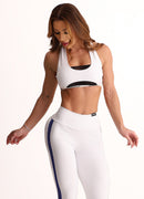 Legging Cós Médio Superhot Blackout Branco CAL5569 UV50+