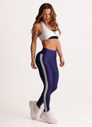 Legging Cós Alto Superhot Wet+ Azul Marinho CAL5584 UV50+