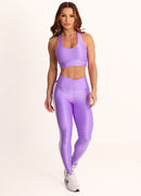 Legging Cós Alto Superhot Wet+ Lilás CAL5556 UV50