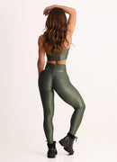 Legging Cós Alto Superhot Wet+ Verde Oliva CAL5558 UV50+