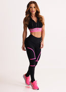 Legging Cós Médio Superhot Comfy Preto CAL5561 UV50+