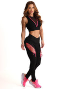 Legging Cós Médio Superhot Adaptive Preto CAL5580 UV80+