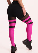 Legging Superhot Blackout Preto e Pink CAL5597 UV50+